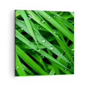 Canvastavla - Bild på duk - Spela grönt - 60x60 cm