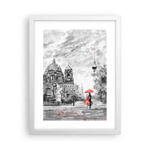 Affisch i vit ram - Ett möte i Berlin - 30x40 cm