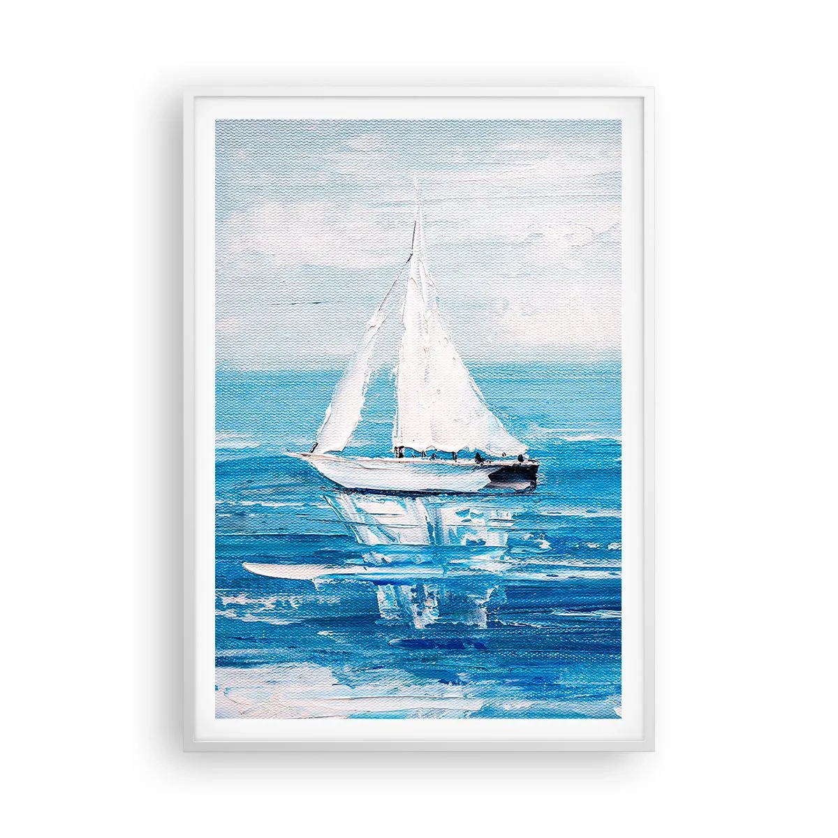 Affisch i vit ram - Med en vän vid din sida - 70x100 cm