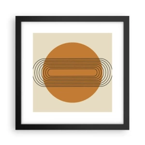 Affisch i svart ram - Perfekt plan - 30x30 cm
