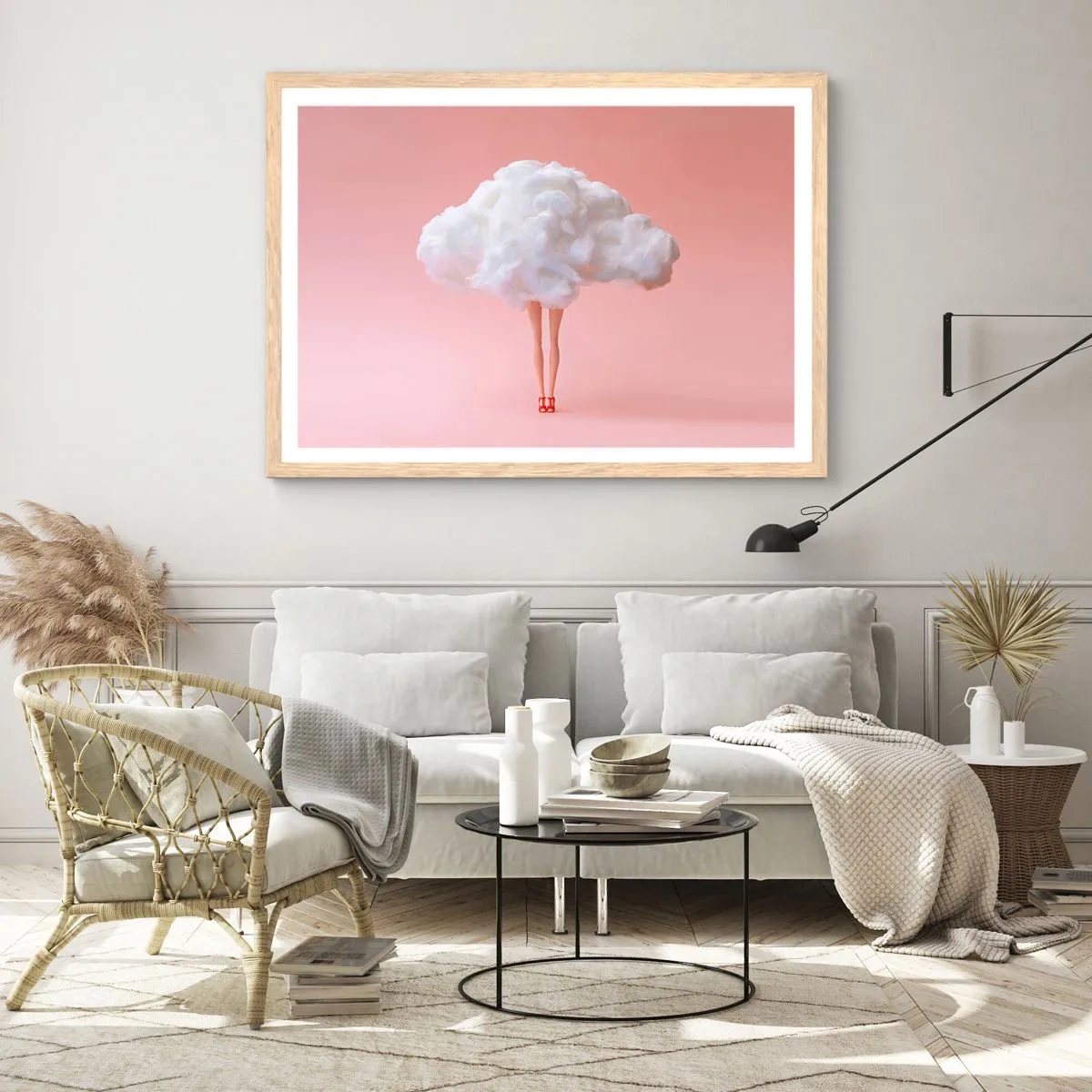 Affisch i ram av ljusek - Söt utfästelse - 50x40 cm