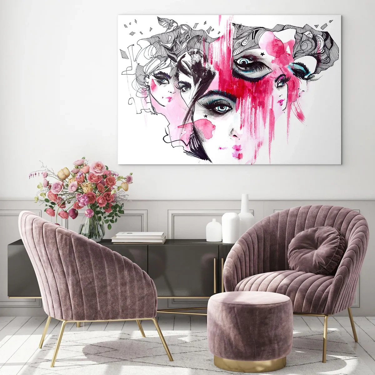 Glastavla - Bild på glas - , - 70x50 cm