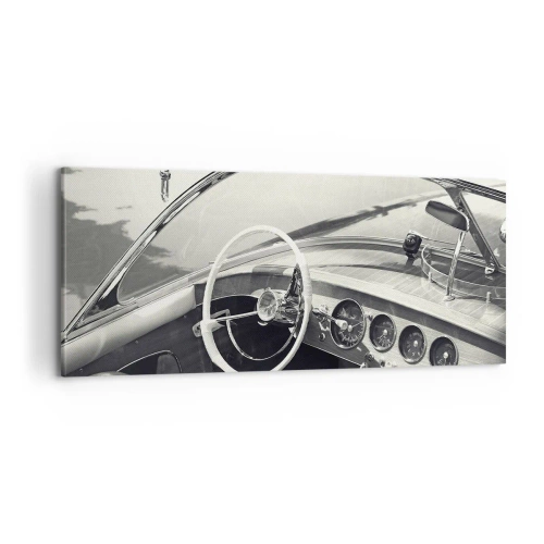 Canvastavla - Bild på duk - Väder för de rika - 100x40 cm