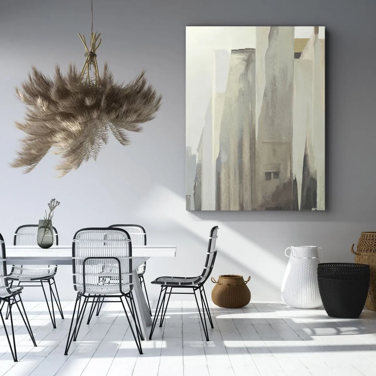 Canvastavla - Bild på duk - En dröm om staden - 50x70 cm