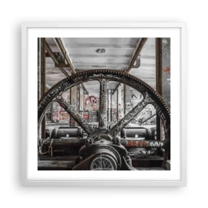Affisch i vit ram - Fabrikens hemliga liv - 50x50 cm