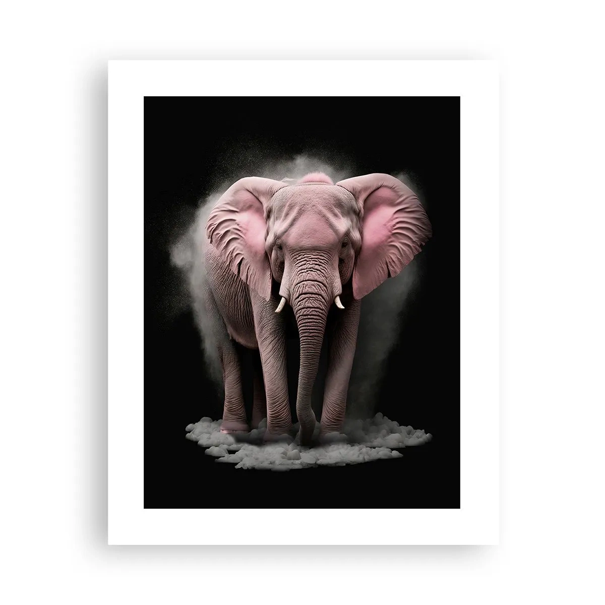 Affisch - Tänk inte på en rosa elefant! - 40x50 cm