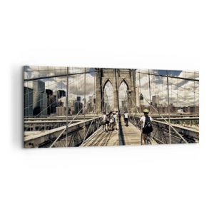 Canvastavla - Bild på duk - Direkt till stadens kärna - 120x50 cm