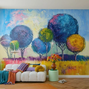 Fototapet Standard Eco - Kula - den perfekta formen - Abstraktion, Landskap, Grafik - 200x140 cm