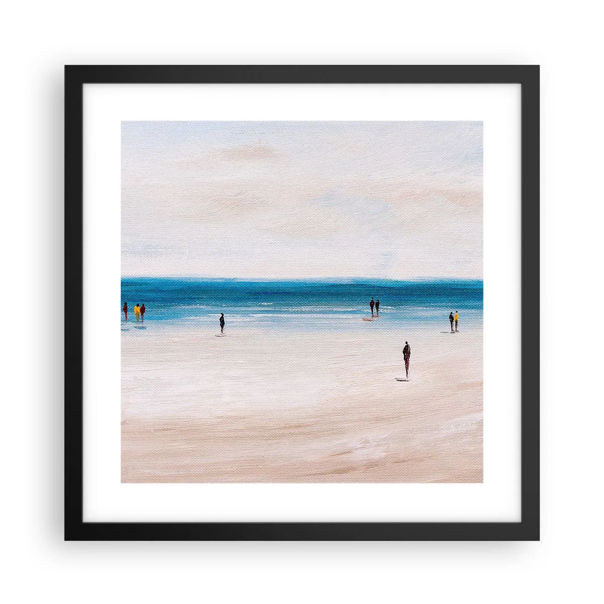 Affisch i svart ram - Ett naturligt behov - 40x40 cm