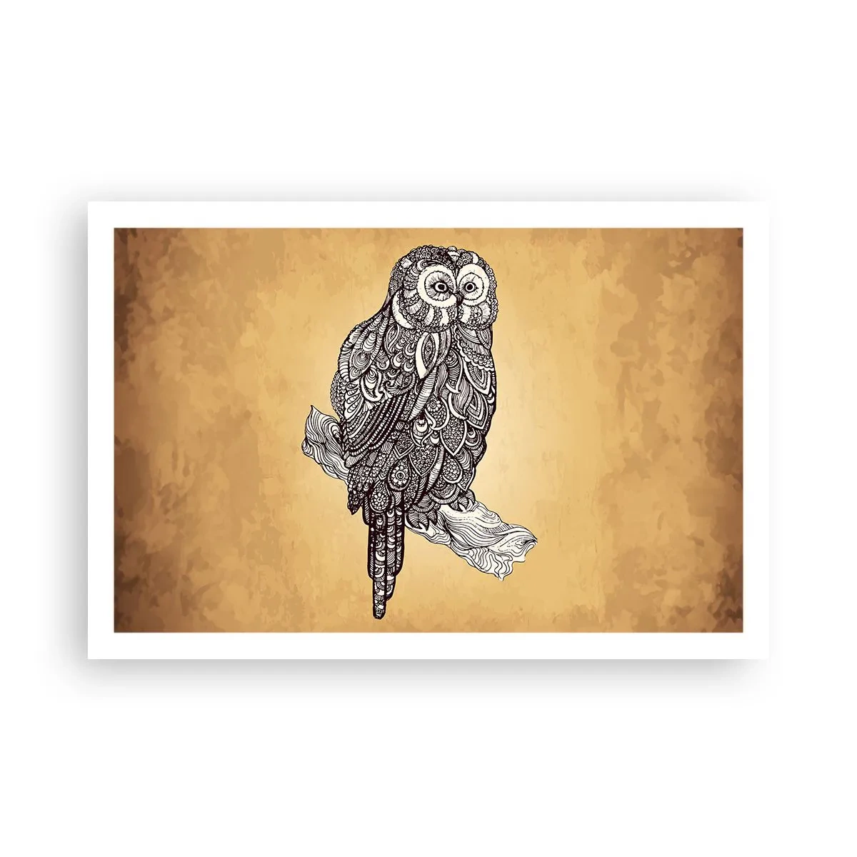 Affisch - Invecklade ornament av visdom - 91x61 cm