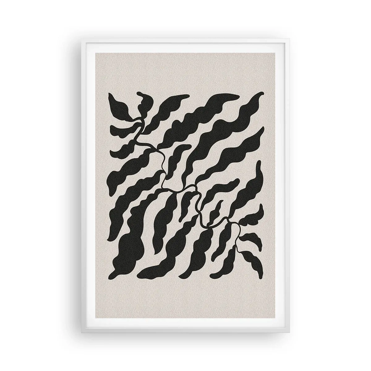 Affisch i vit ram - Kvadratens natur - 70x100 cm