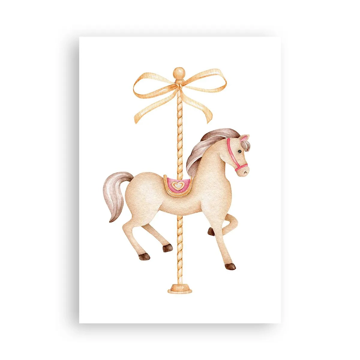 Affisch - Med en graciös trav - 70x100 cm