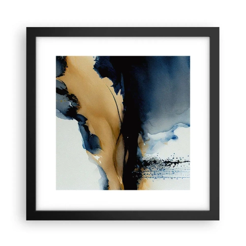 Affisch i svart ram - Bakom ridån - 30x30 cm