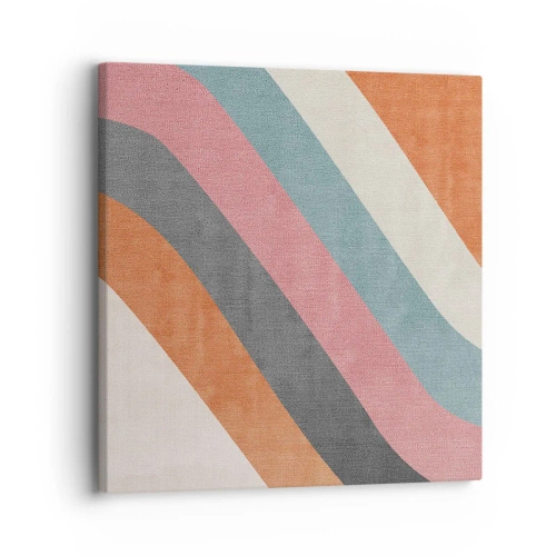 Canvastavla - Bild på duk - Diagonal komposition - rörelse - 30x30 cm