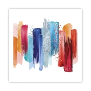 Affisch - Upp och ner  - 60x60 cm