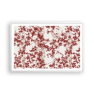 Affisch i vit ram - Som en gammal percale - 91x61 cm