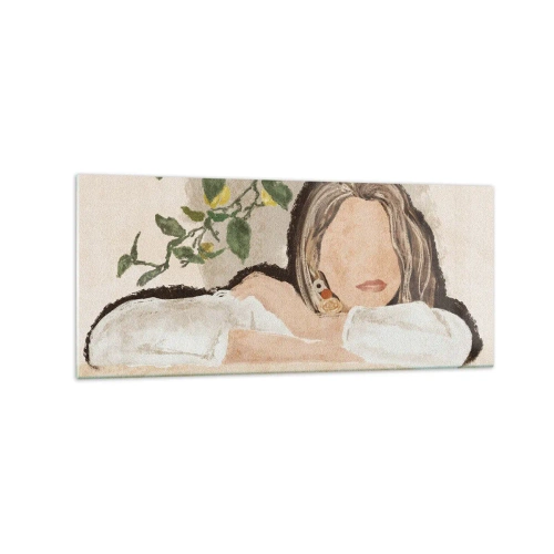 Glastavla - Bild på glas - Sydlig skönhet - 120x50 cm