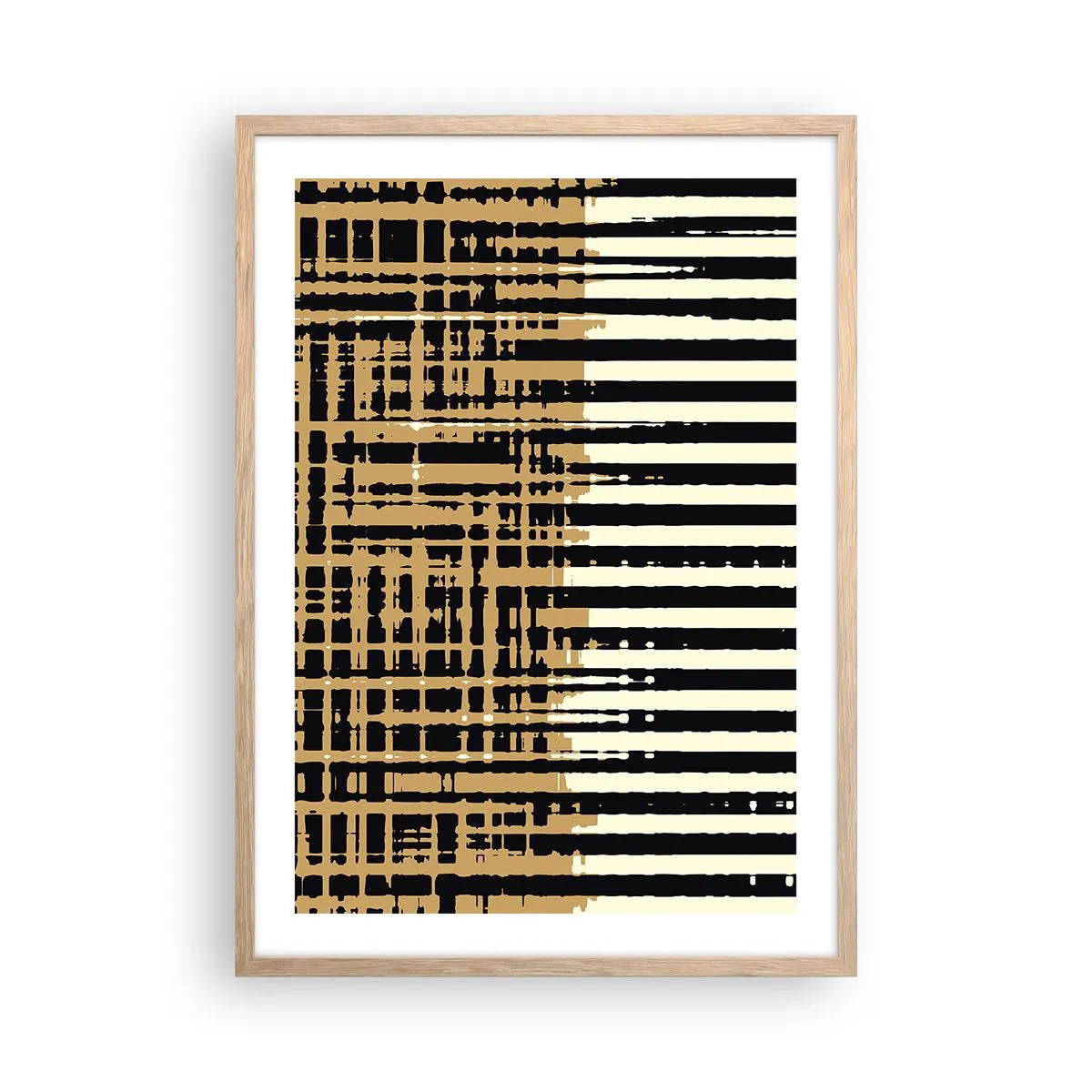 Affisch i ram av ljusek - Arkitektonisk abstraktion - 50x70 cm