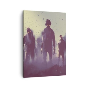 Canvastavla - Bild på duk - Akta! De kommer - 50x70 cm