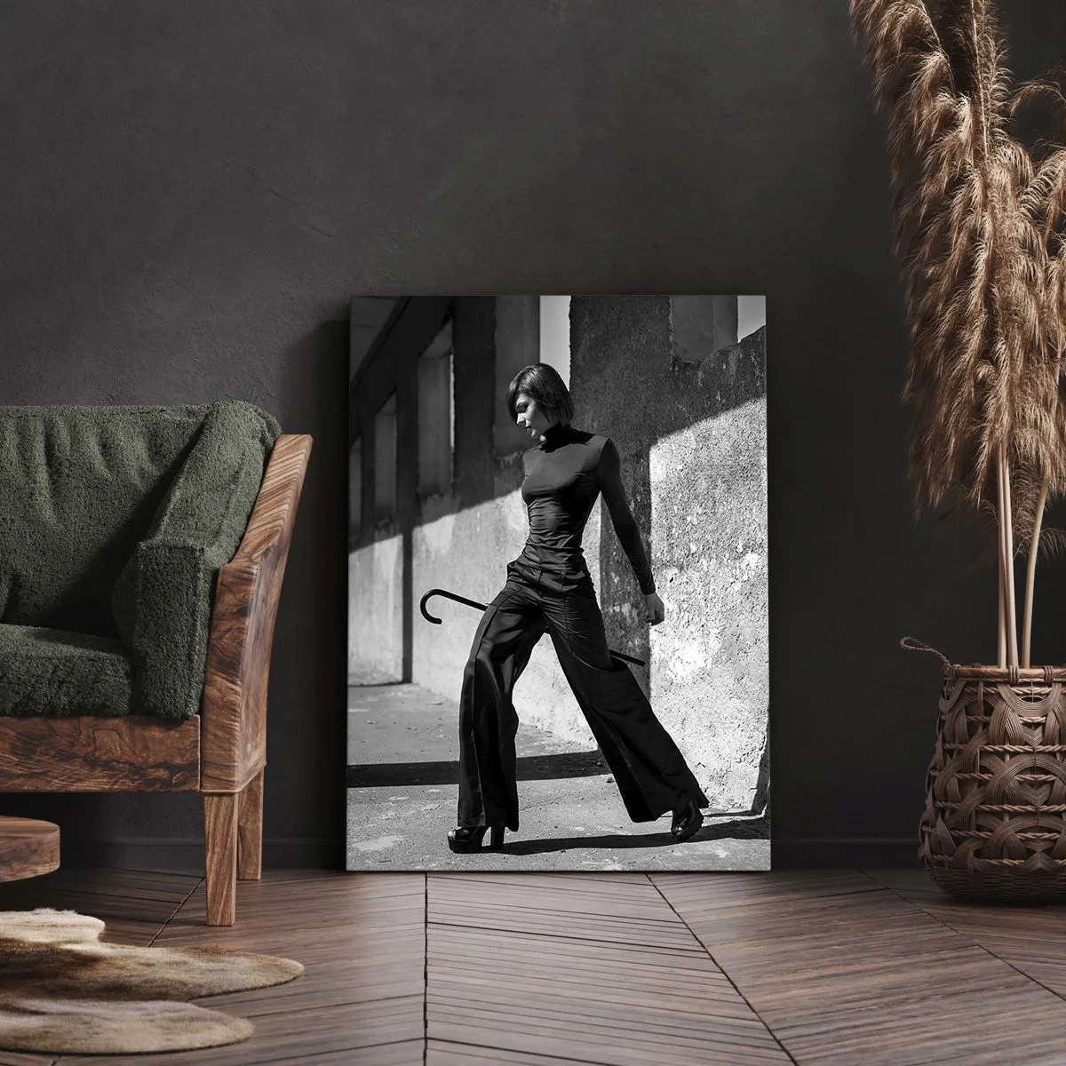 Canvastavla - Bild på duk -  Stadselegans - 55x100 cm