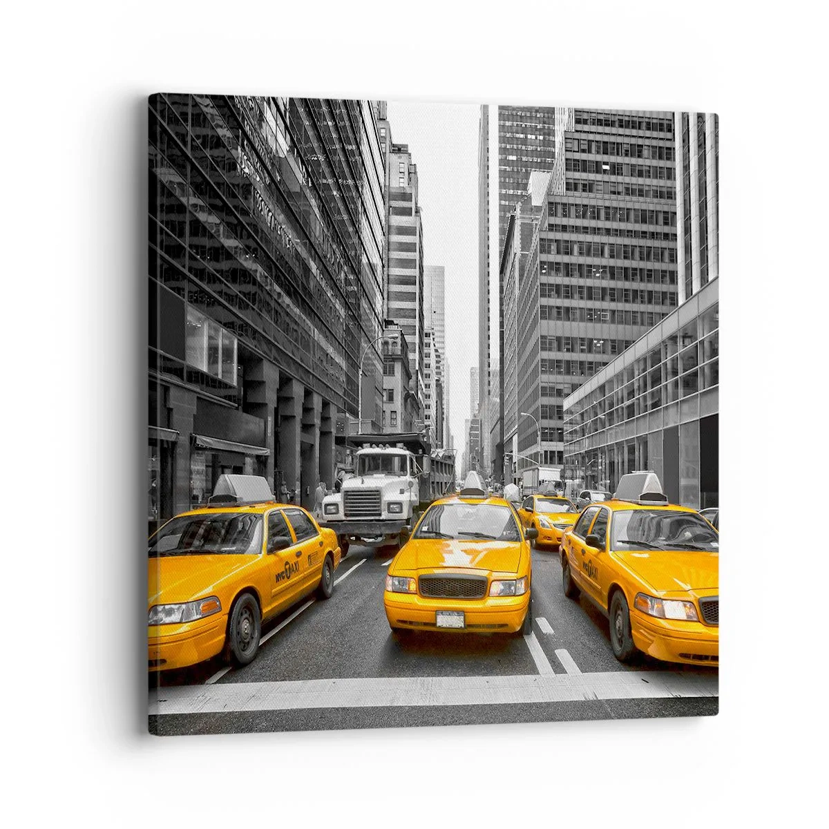 Canvastavla - Bild på duk - Vi färgar denna stad - 40x40 cm