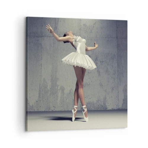 Canvastavla - Bild på duk - Lätt som en fågel - 60x60 cm