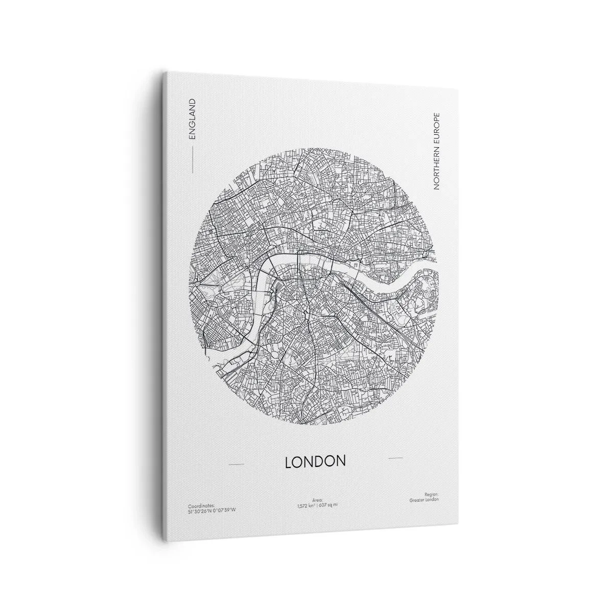 Canvastavla - Bild på duk - Londons anatomi - 50x70 cm