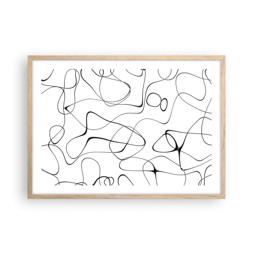 Affisch i ram av ljusek - Livets stigar, ödets tur - 70x50 cm