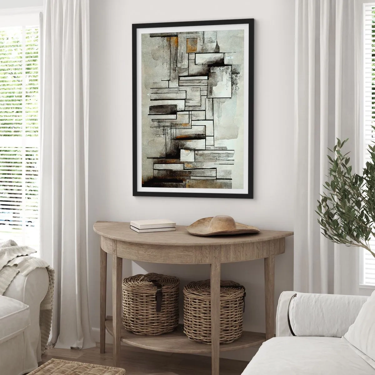 Affisch i svart ram - Kraften i enkelhet - 30x40 cm