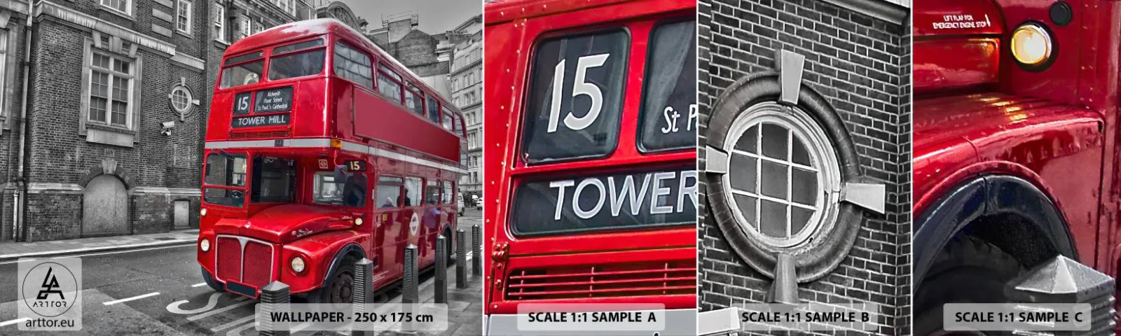 Fototapet Prov Standard Eco - Alltid samma - Stad, London, Arkitektur - 100x30 cm