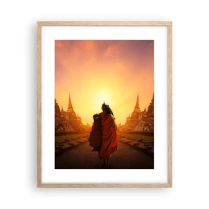 Affisch i ram av ljusek - I lugn genom evigheten - 40x50 cm