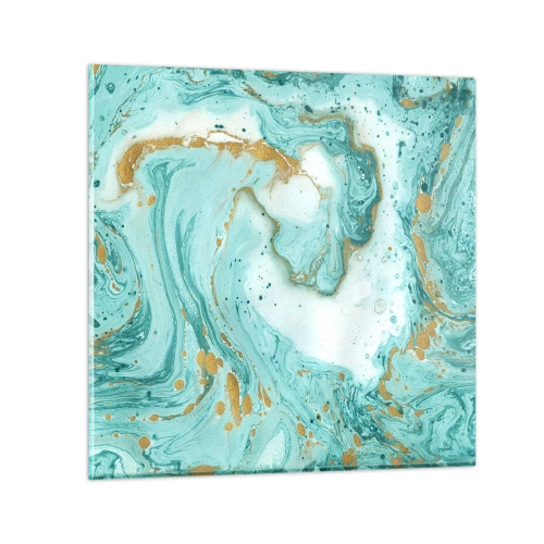 Glastavla - Bild på glas - Under stora vågen från Edo-tiden - 50x50 cm