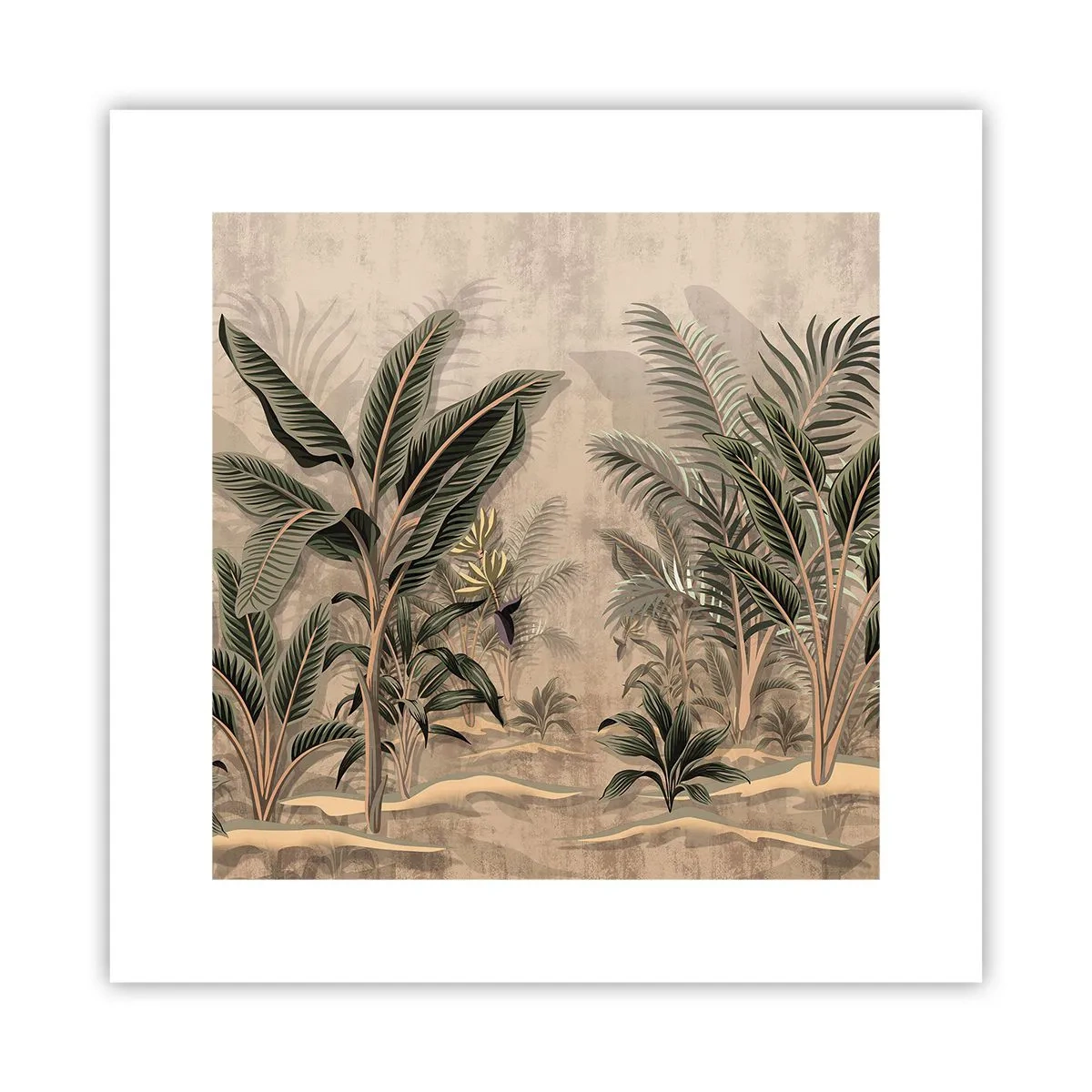 Affisch - Bild i kolonial stil - 30x30 cm