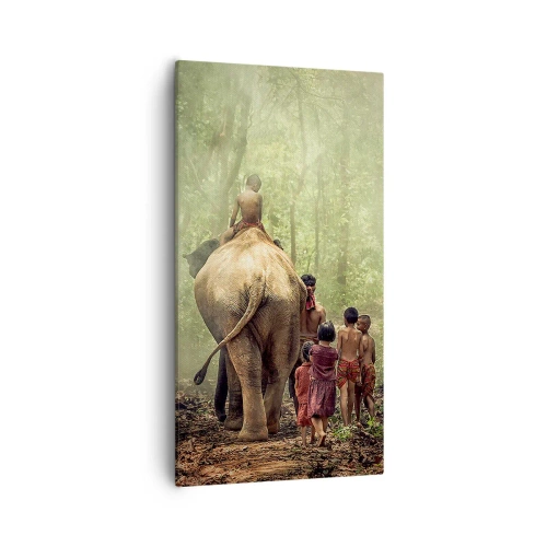 Canvastavla - Bild på duk - Nya Djungelboken - 55x100 cm