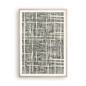 Affisch i ram av ljusek - Vävd komposition - 70x100 cm