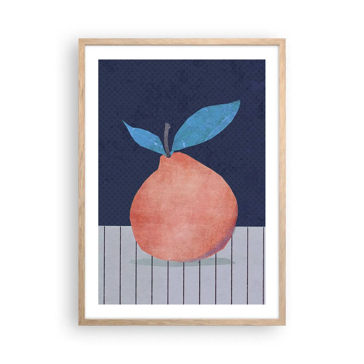 Affisch i ram av ljusek - Konvexitet och planhet - 50x70 cm