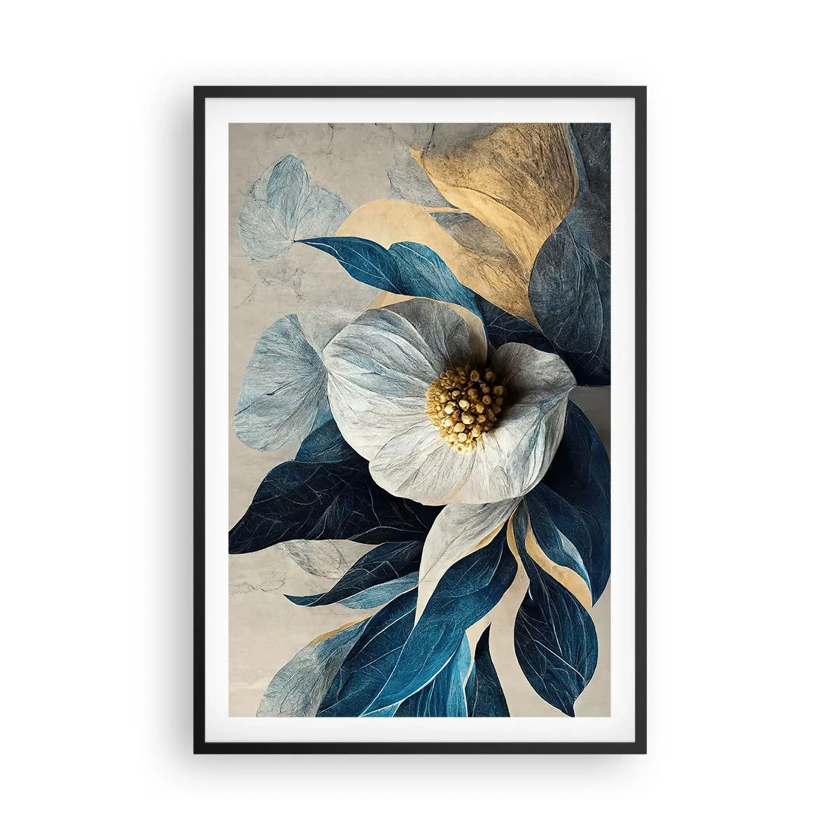 Affisch i svart ram - Har ett hjärta av guld - 61x91 cm