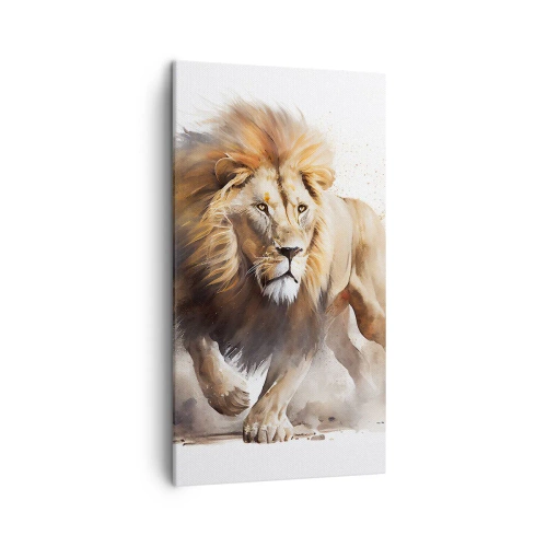 Canvastavla - Bild på duk - Kungen har gett sig av - 45x80 cm