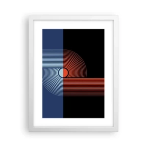 Affisch i vit ram - I en geometrisk kläm - 30x40 cm