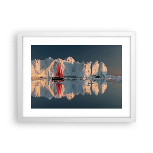 Affisch i vit ram - I världens ände - 40x30 cm