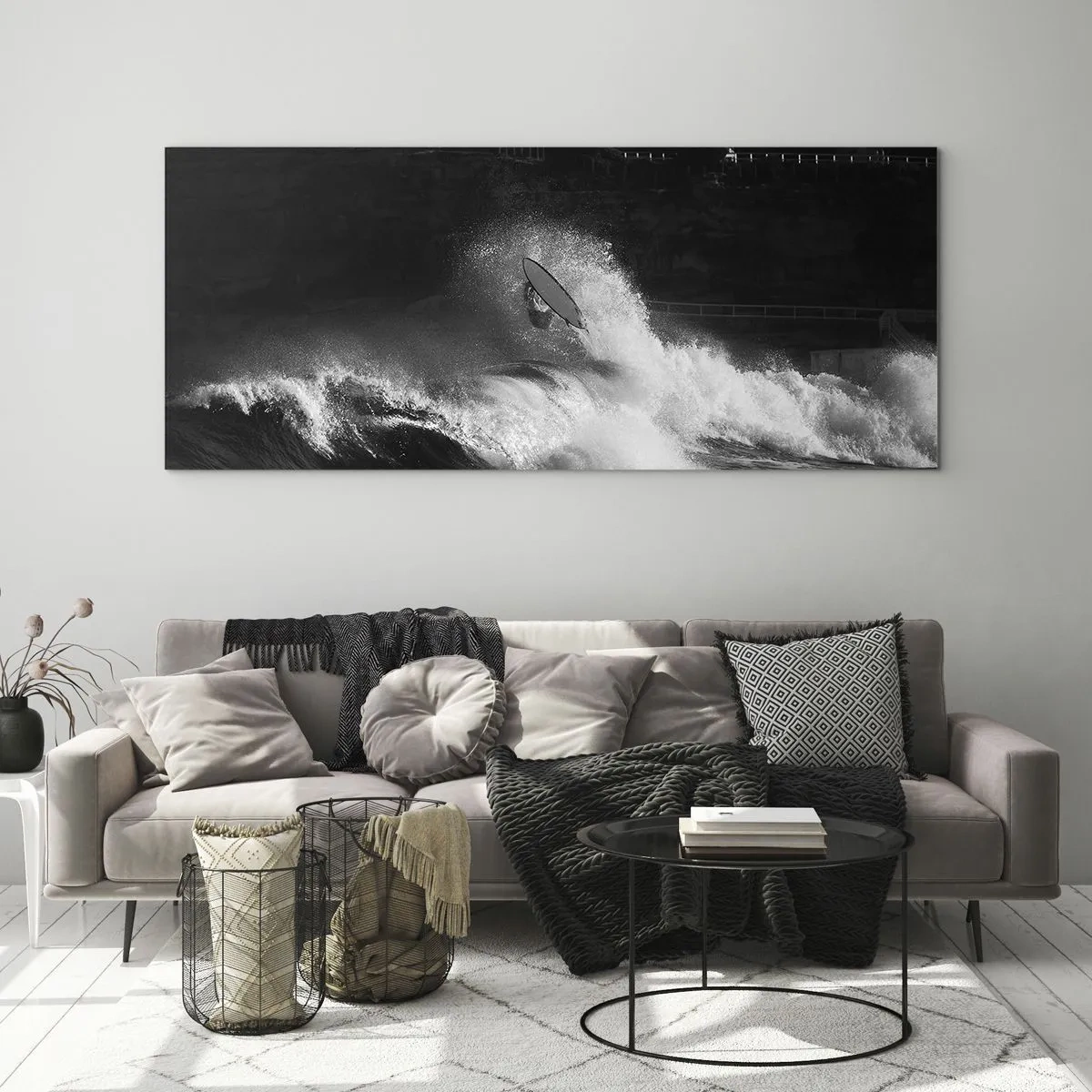 Glastavla - Bild på glas - Utmaning accepterad! - 160x50 cm