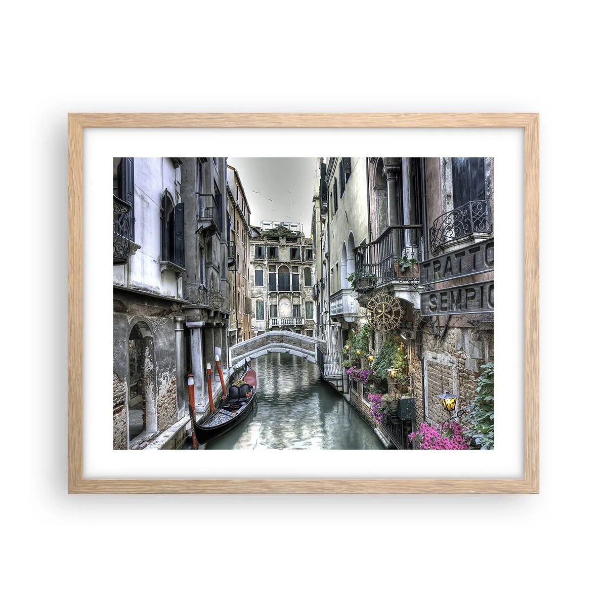 Affisch i ram av ljusek - Tyst begrundan sedan några sekel - 50x40 cm