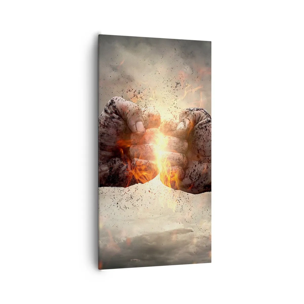 Canvastavla - Bild på duk - Stå upp och kämpa - 65x120 cm