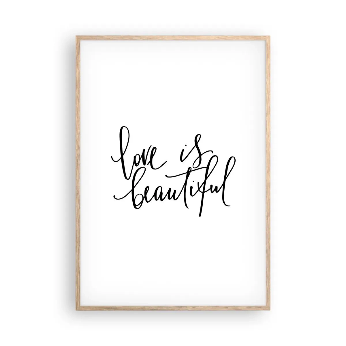 Affisch i ram av ljusek - Läs och upprepa - 70x100 cm