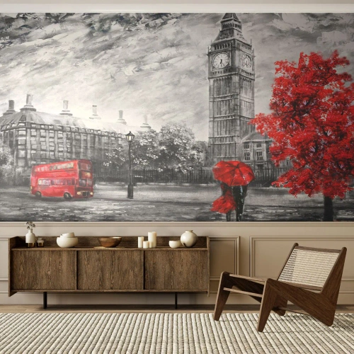 Fototapet Premium Sand - Spännande dag - Stad, London, Arkitektur - 150x105 cm