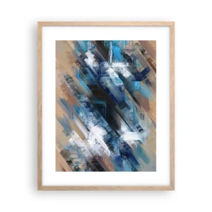 Affisch i ram av ljusek - På en blå sluttning - 40x50 cm