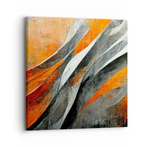 Canvastavla - Bild på duk - Värme och kyla - 30x30 cm
