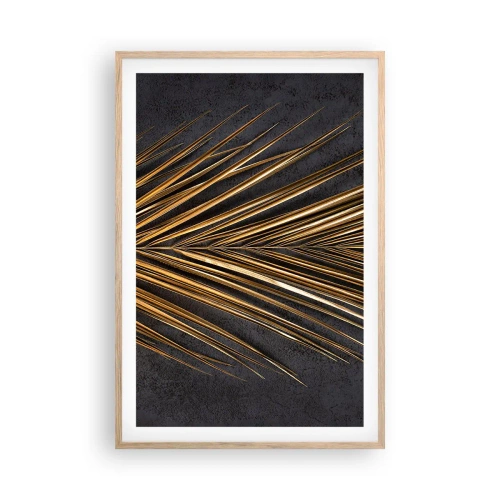 Affisch i ram av ljusek - Tropikens guld - 61x91 cm