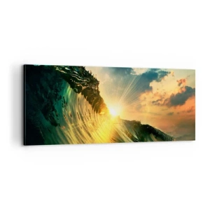 Canvastavla - Bild på duk - Surfare, var är du? - 100x40 cm
