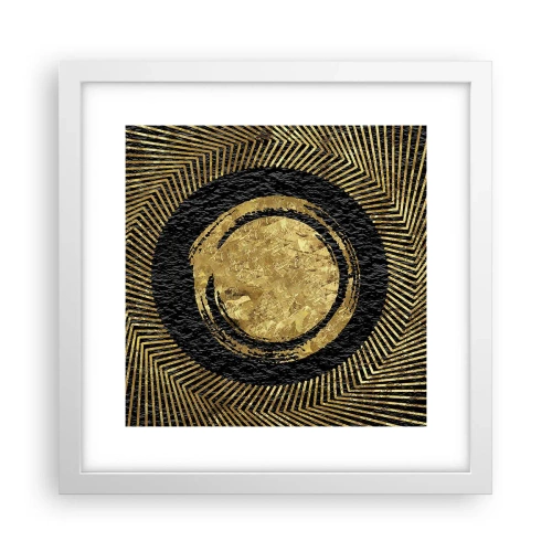 Affisch i vit ram - Glamourös komposition - 30x30 cm